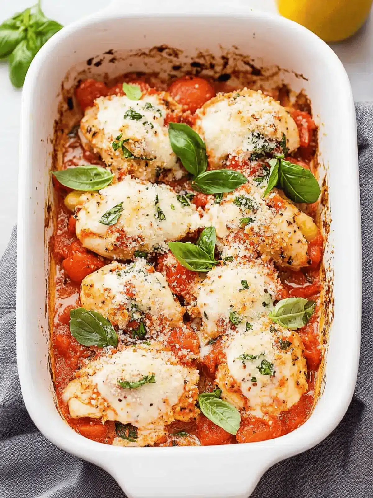 Bruschetta Chicken Bake