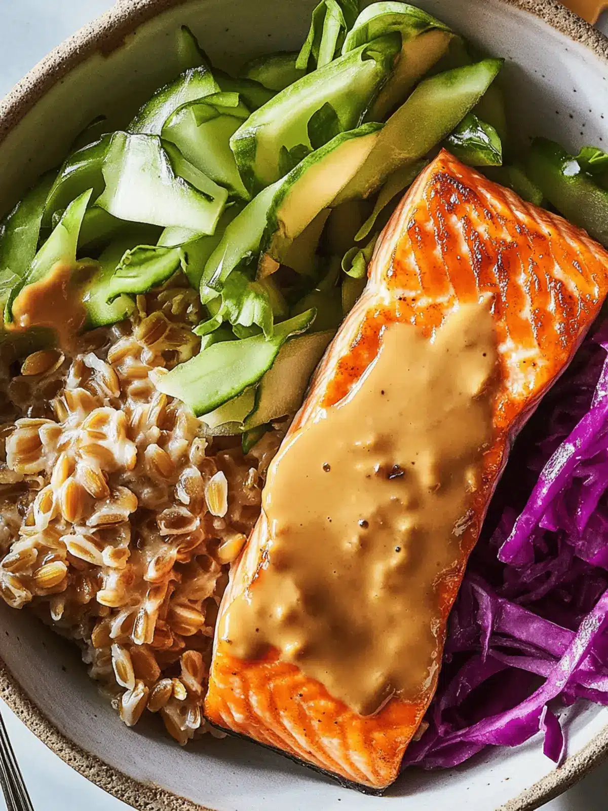 Miso Salmon & Farro Bowl