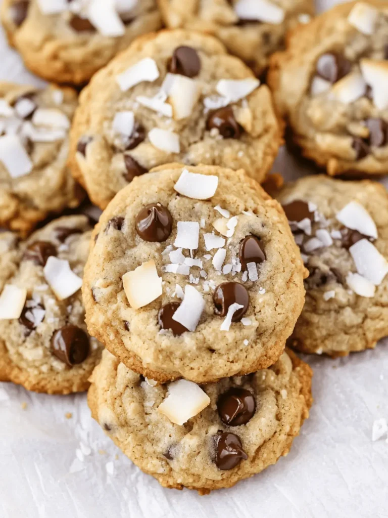 Coconut Chocolate Chip Cookies: Island Flavor in Every Bite 3 Coconut Chocolate Chip Cookies
