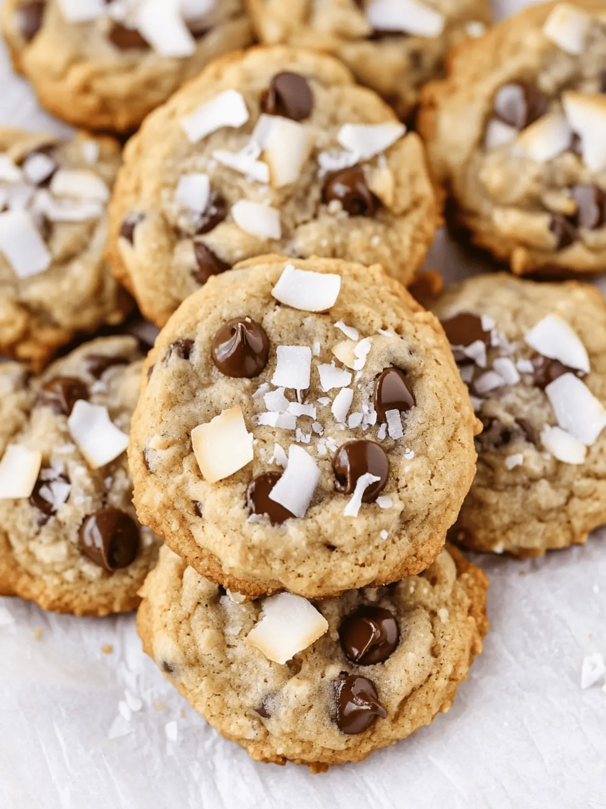 Coconut Chocolate Chip Cookies
