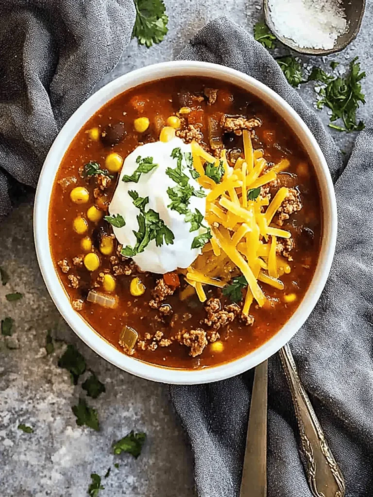 Easy Taco Soup: Hearty Delight Ready in Just 30 Minutes 3 Easy Taco Soup