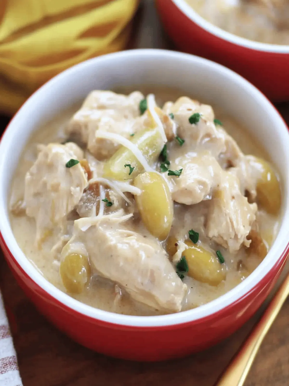 Creamy Slow Cooker Pepperoncini Chicken