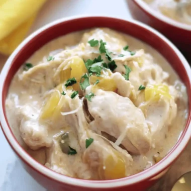 Creamy Slow Cooker Pepperoncini Chicken