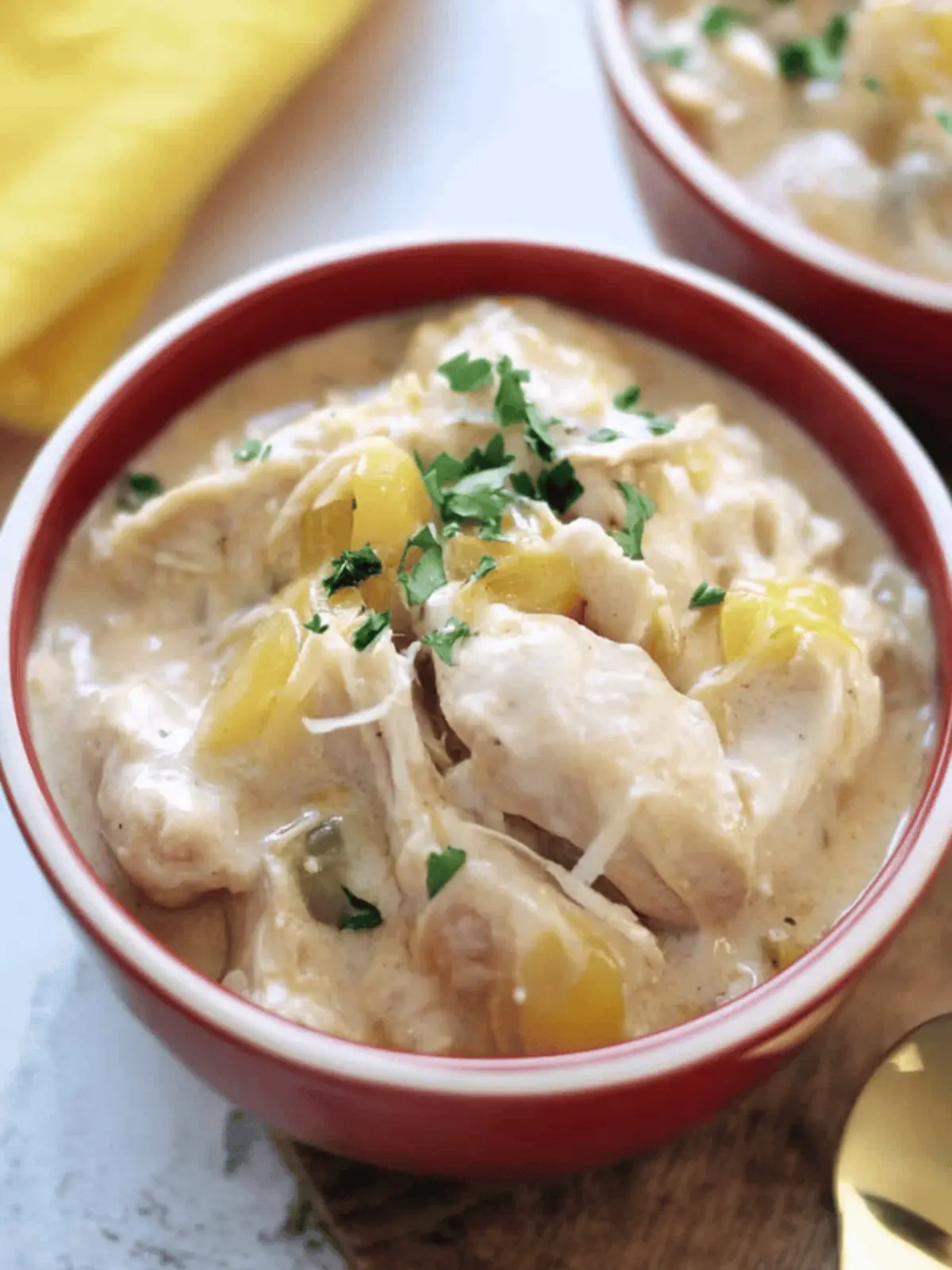 Creamy Slow Cooker Pepperoncini Chicken