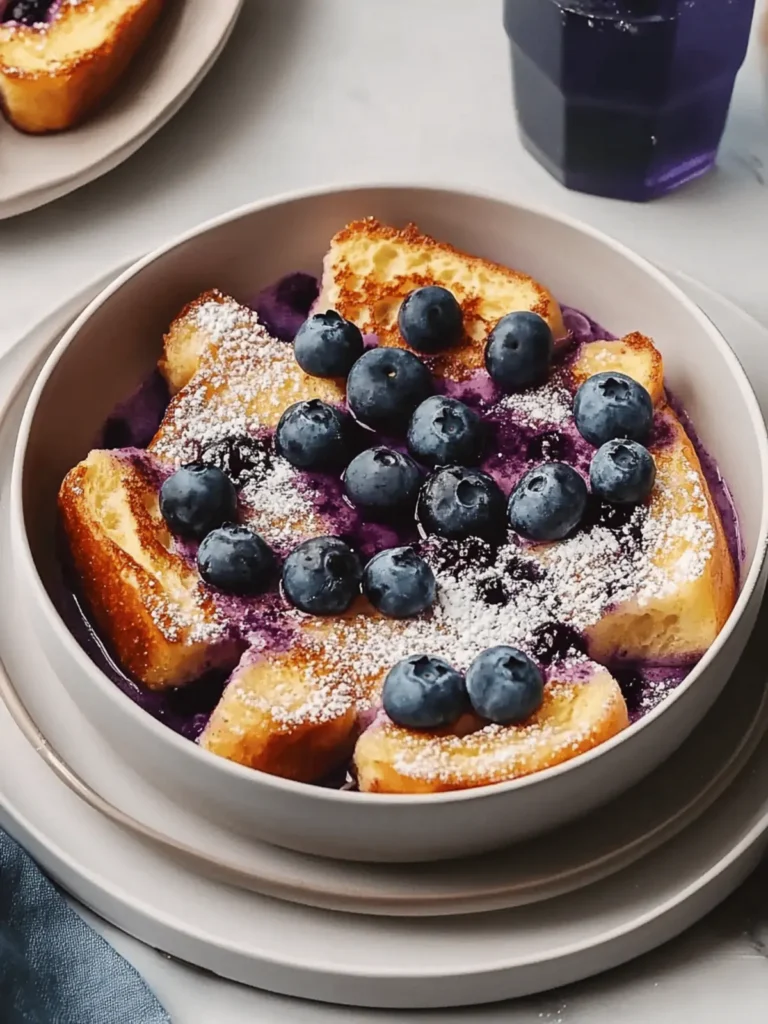 Overnight Blueberry French Toast Casserole for Easy Mornings 2 Overnight Blueberry French Toast