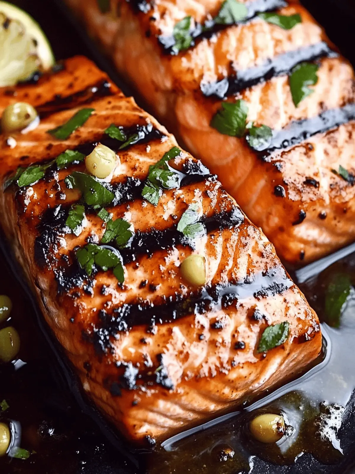 Grilled Honey Garlic Salmon