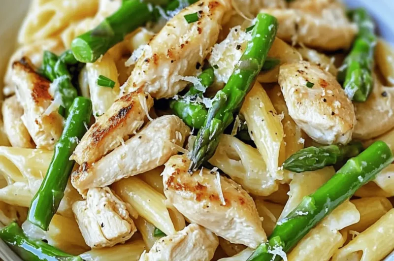 Lemon Asparagus Chicken Pasta