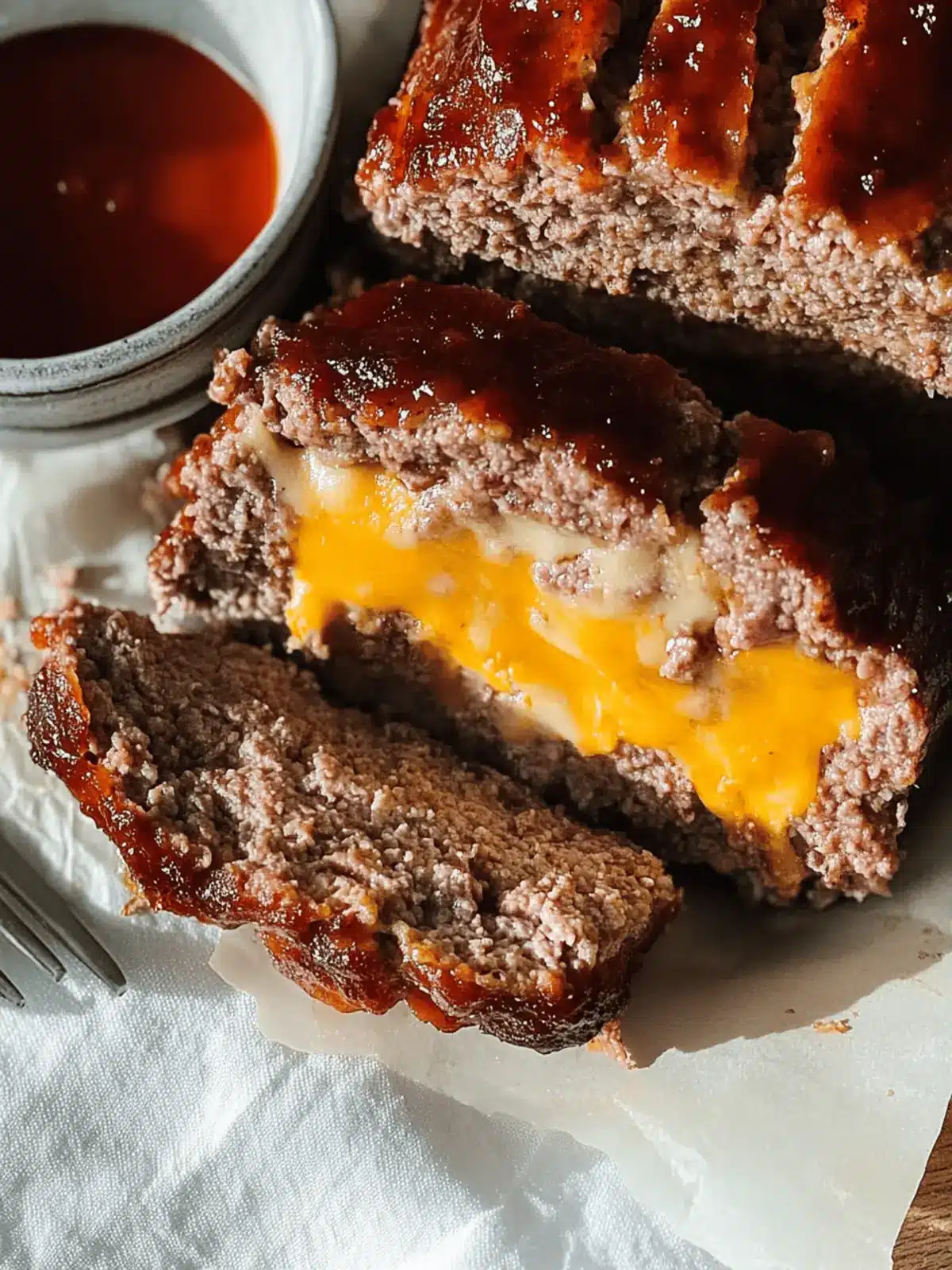 Cheddar Cheese Stuffed Meatloaf