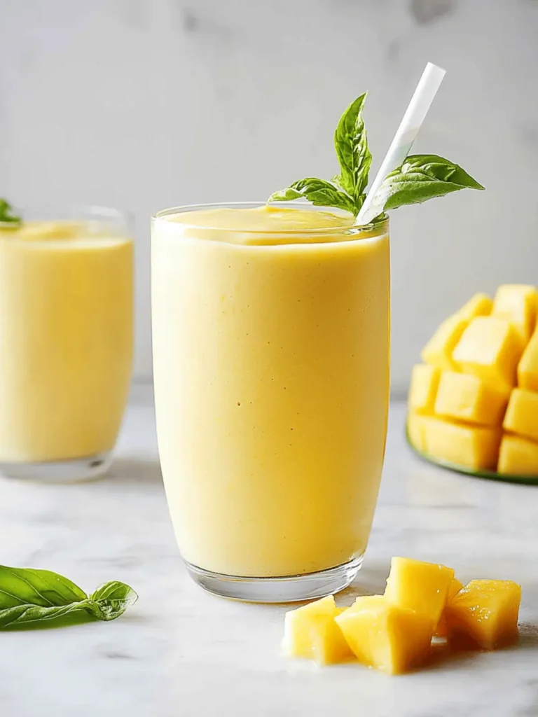 Delicious Mango Smoothie Recipe for Instant Refreshment 2 Mango Smoothie Recipe