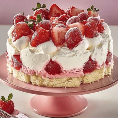 Strawberry Shortcake Ice Cream Cake