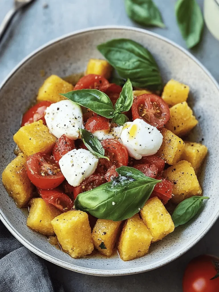 Fried Polenta Panzanella with Tomato, Basil, and Burrata Bliss 4 Fried Polenta Panzanella with Tomato, Basil, and Burrata
