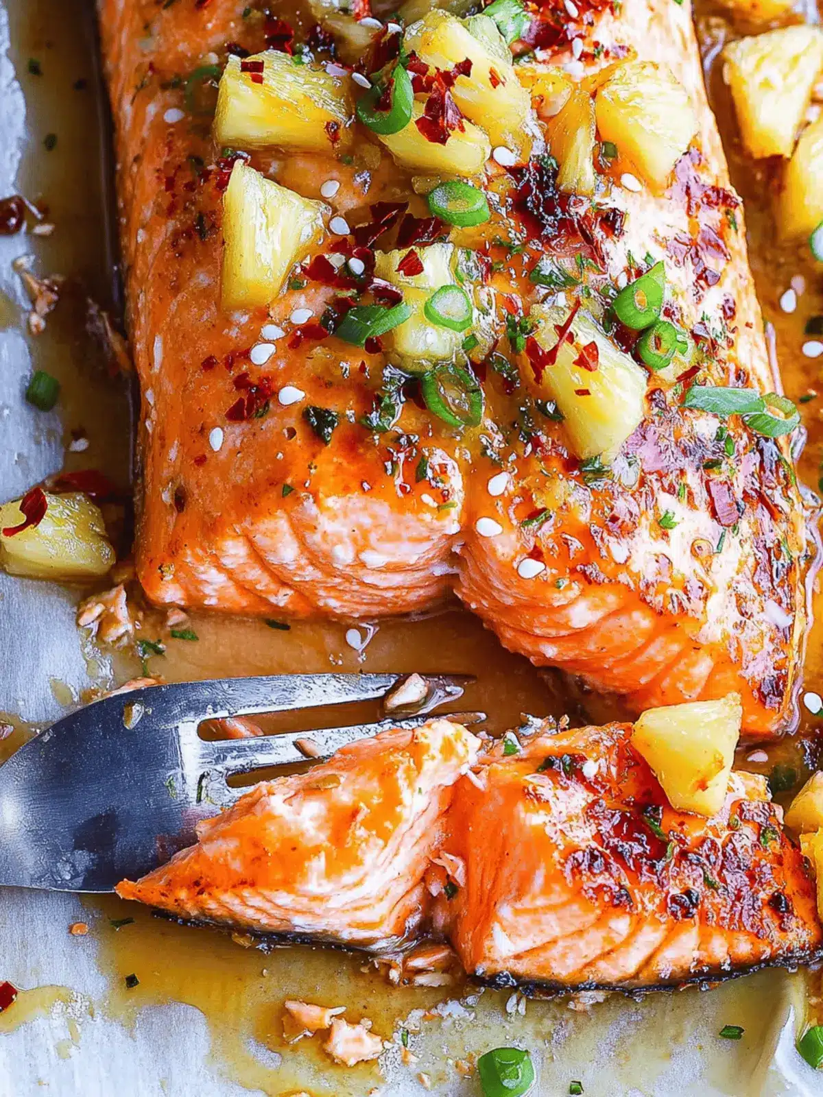 Baked Pineapple Salmon