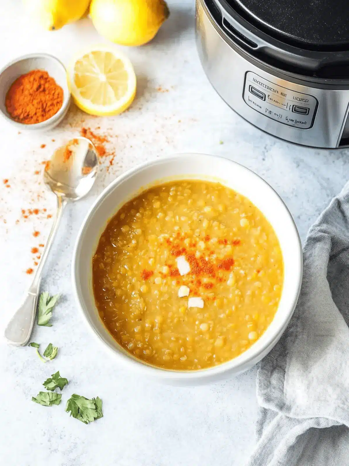 Lemon Lentil Soup (Instant Pot or Stove Top)