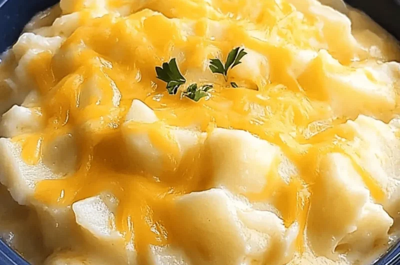 Easy Slow Cooker Cheesy Potatoes