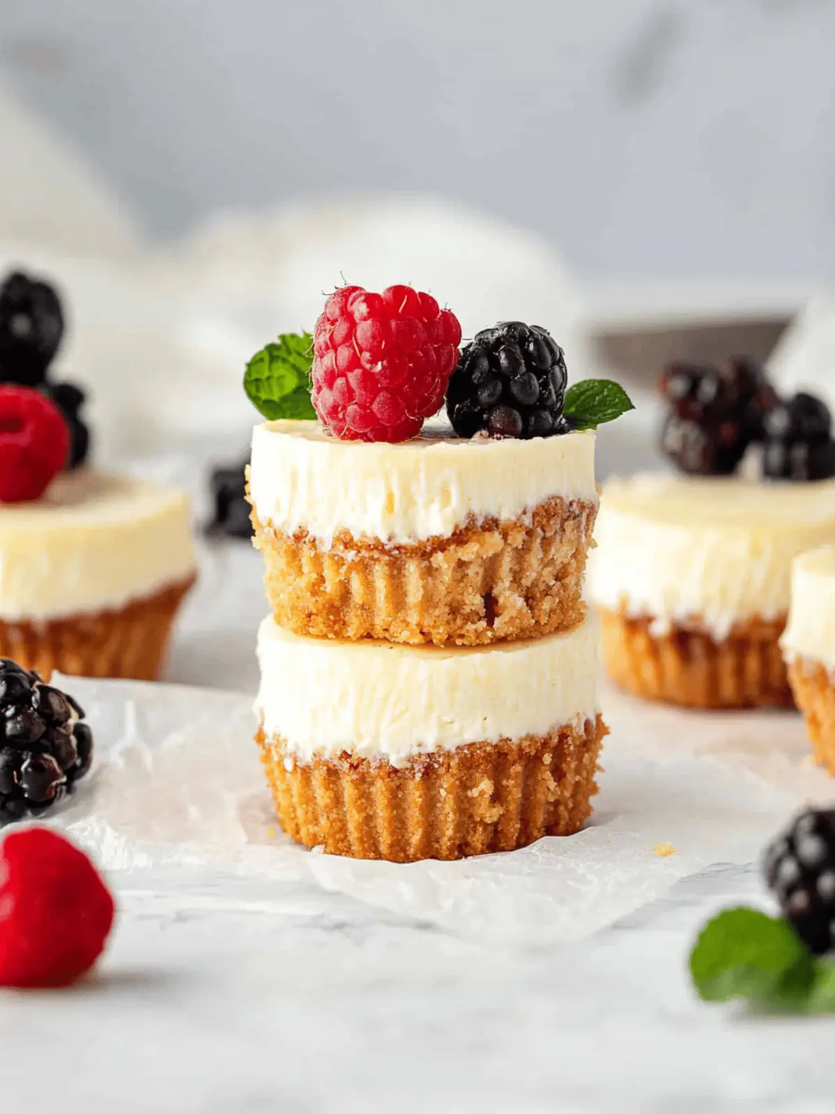 Mini Protein Cheesecakes