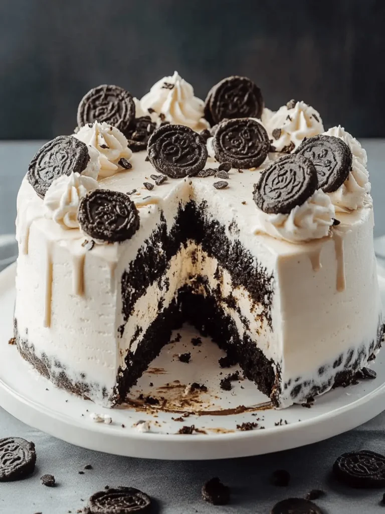 Indulge in Cookies & Cream Dream Ice Cream Cake Bliss 2 Cookies & Cream Dream Ice Cream Cake