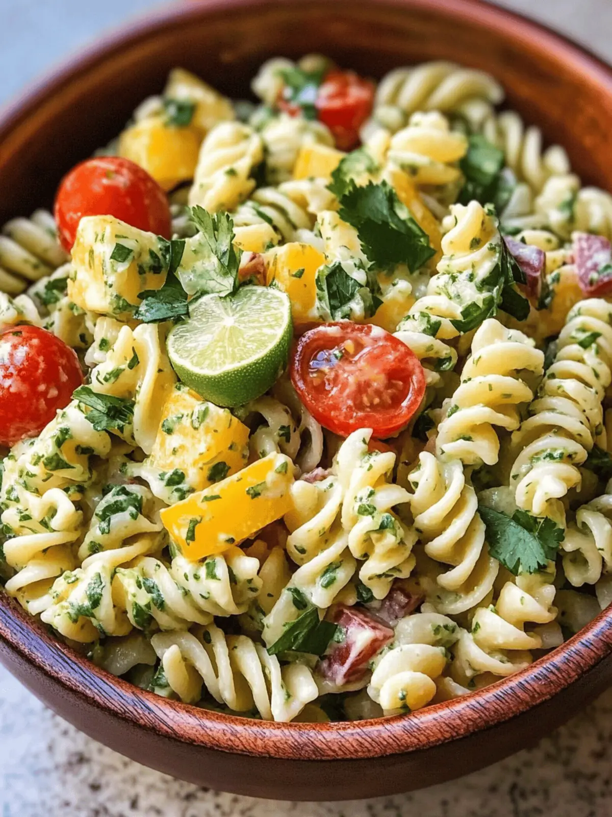 Cilantro Lime Pasta Salad