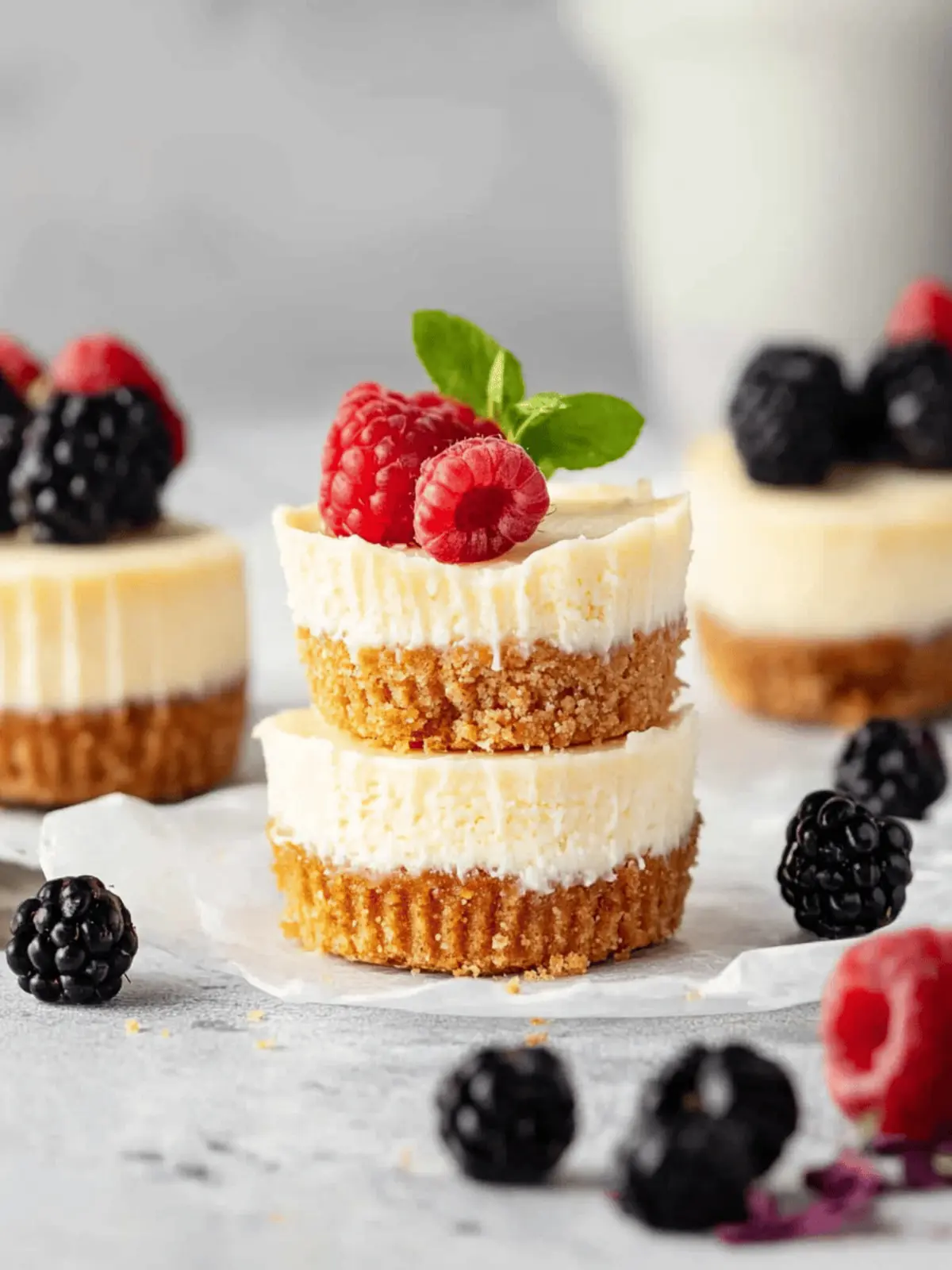Mini Protein Cheesecakes