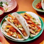 Crispy chipotle chicken fajitas