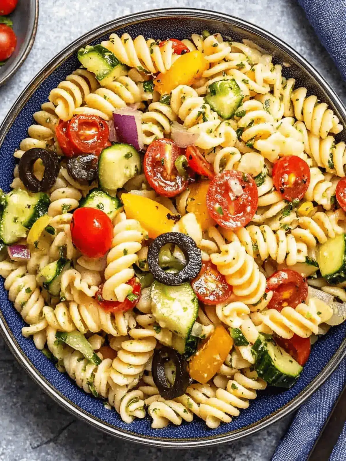 Quick and Easy Vegan Pasta Salad