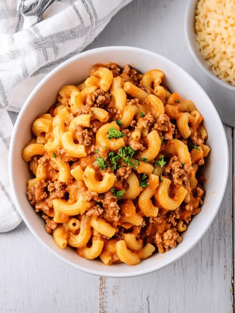 Easy Homemade Beefaroni: Comfort Food in Under 30 Minutes 2 Easy Homemade Beefaroni