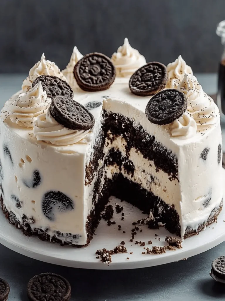 Indulge in Cookies & Cream Dream Ice Cream Cake Bliss 3 Cookies & Cream Dream Ice Cream Cake