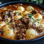 Hearty Angel Beef Casserole with Cheesy Delight