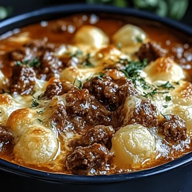 Hearty Angel Beef Casserole with Cheesy Delight