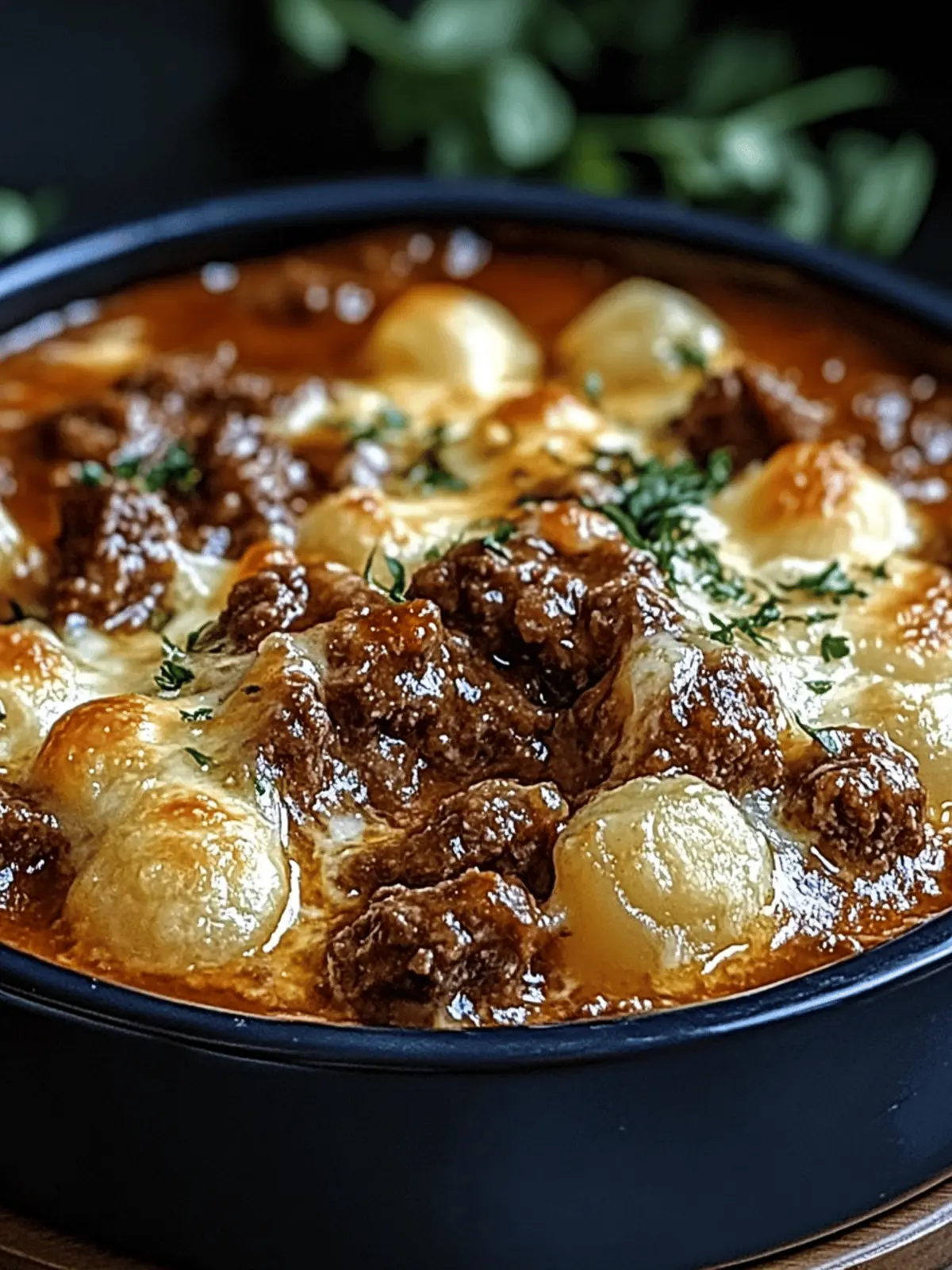 Hearty Angel Beef Casserole with Cheesy Delight