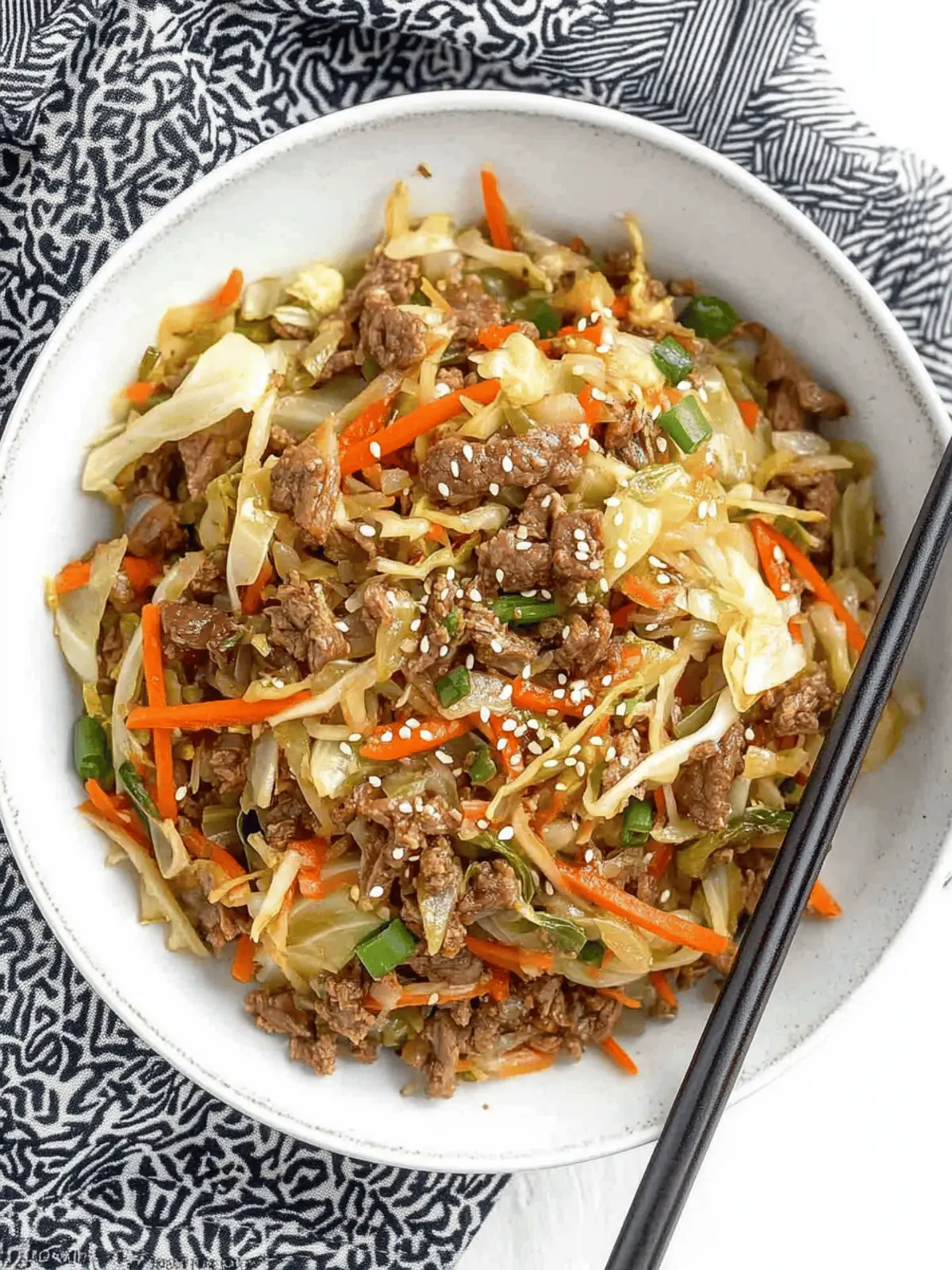 Beef and Cabbage Stir Fry