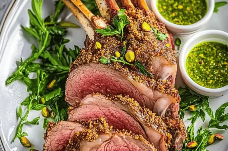 Pistachio Crusted Rack of Lamb Recipe