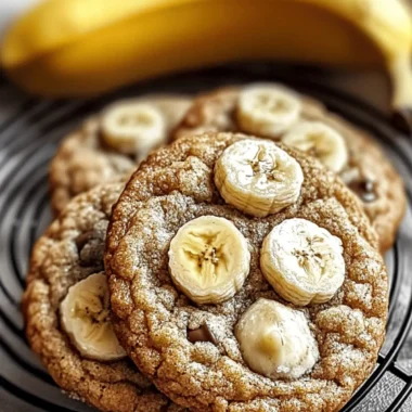 Soft & Chewy Banana Bread Cookies with Cinnamon and Chocolate Chips