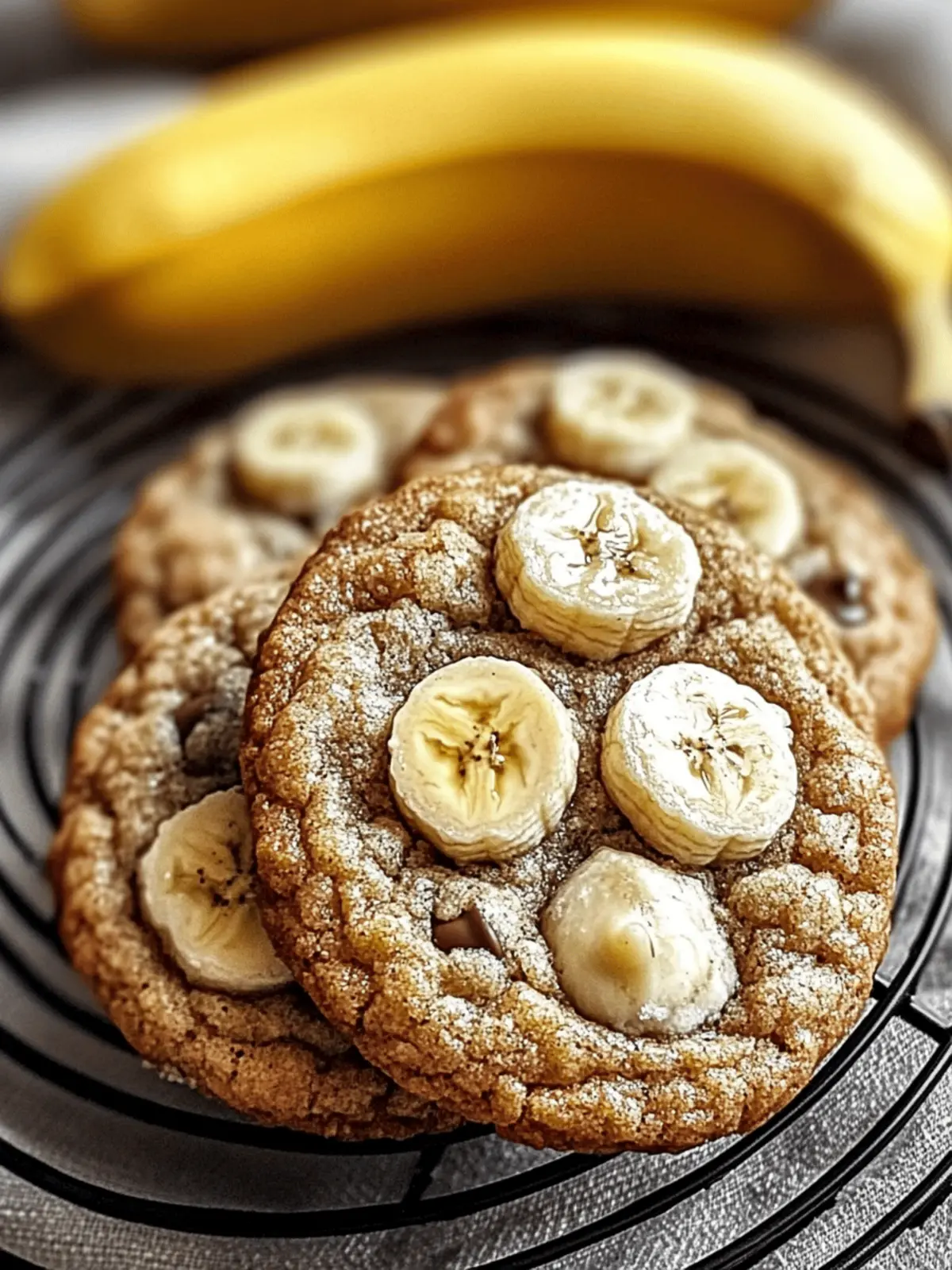 Soft & Chewy Banana Bread Cookies with Cinnamon and Chocolate Chips