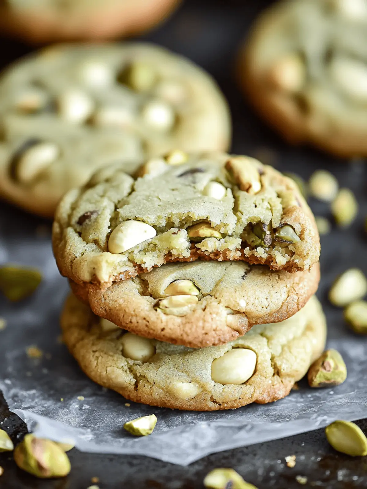 Pistachio & White Chocolate Chip Cookies [27 Minutes]