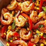 Cajun Shrimp with Bell Peppers & Corn