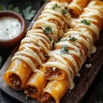 Cheese-Stuffed Taco Rolls with a Crispy Finish
