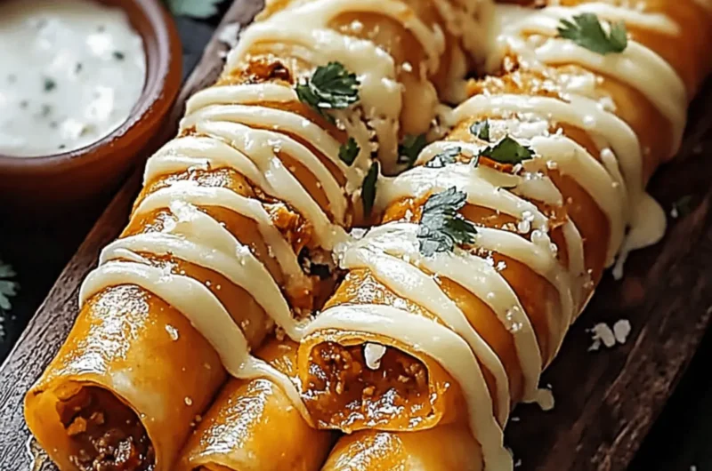 Cheese-Stuffed Taco Rolls with a Crispy Finish