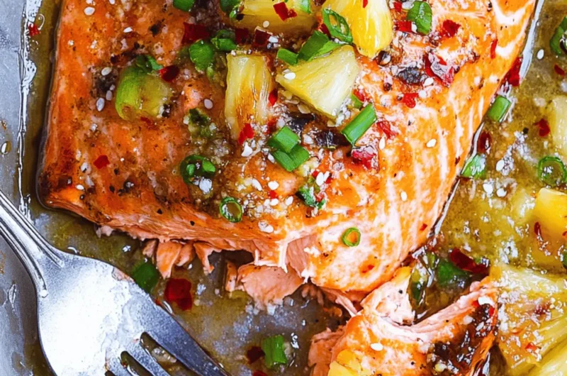 Baked Pineapple Salmon