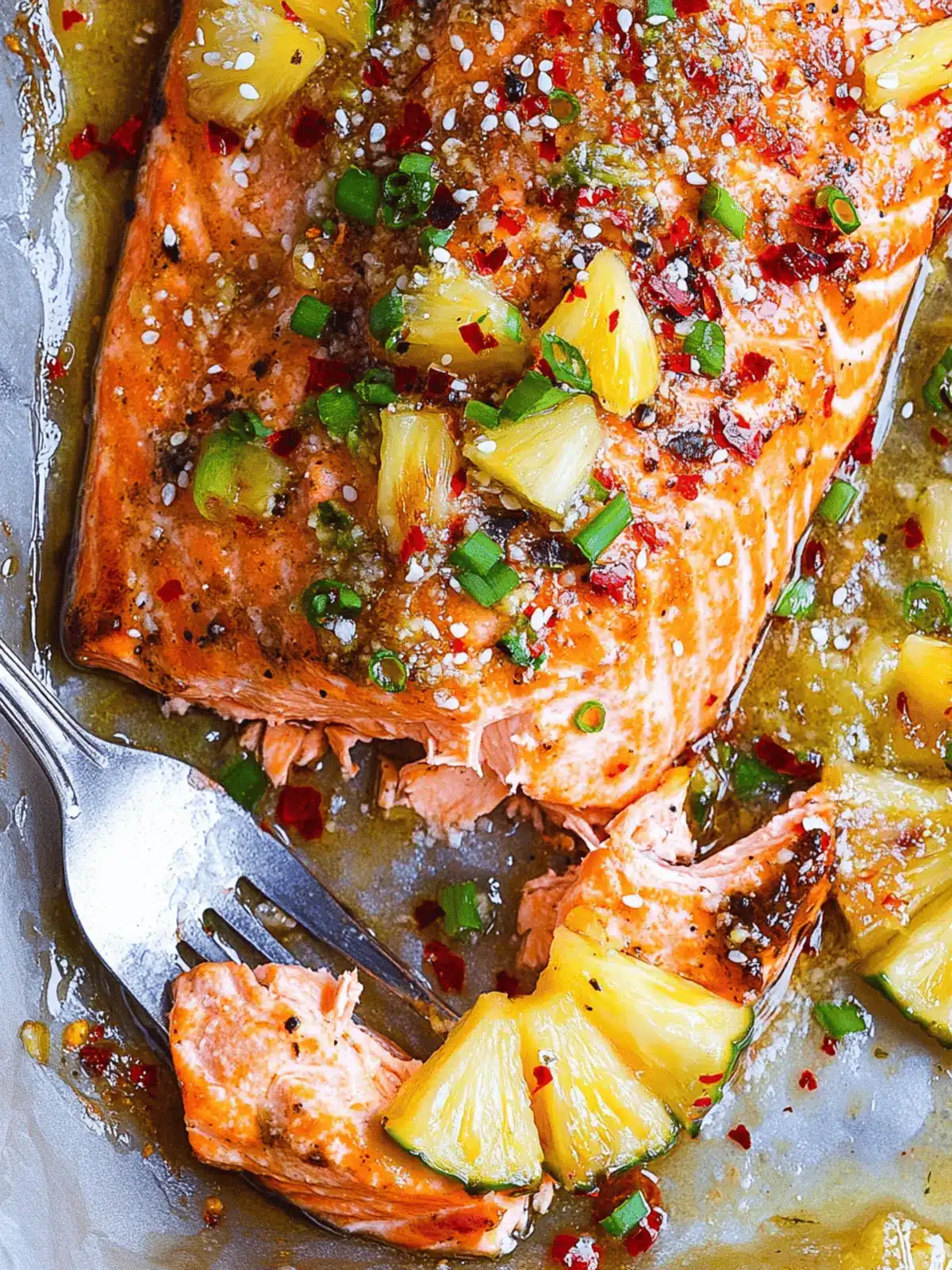 Baked Pineapple Salmon