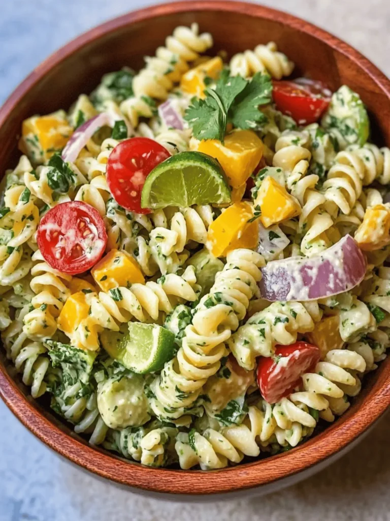 Cilantro Lime Pasta Salad