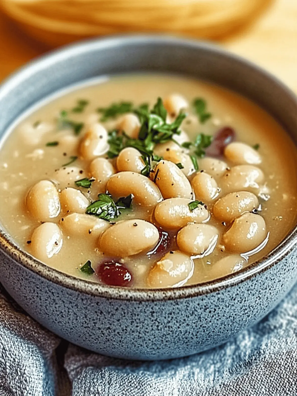 Creamy Northern White Beans in a Slow Cooker