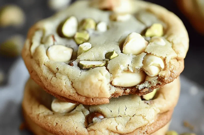 Pistachio & White Chocolate Chip Cookies [27 Minutes]