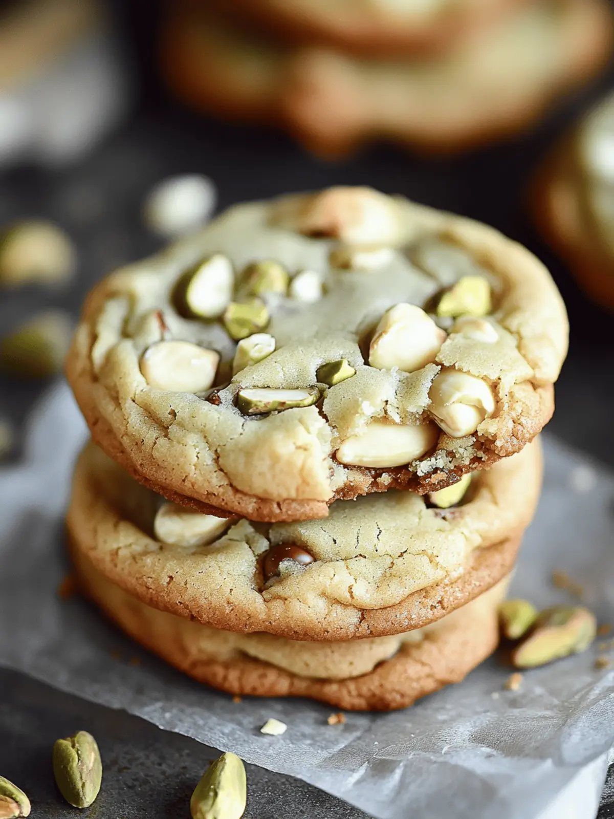 Pistachio & White Chocolate Chip Cookies [27 Minutes]