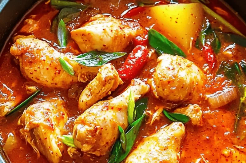 Easy Dakdoritang (Spicy Korean Chicken Stew)