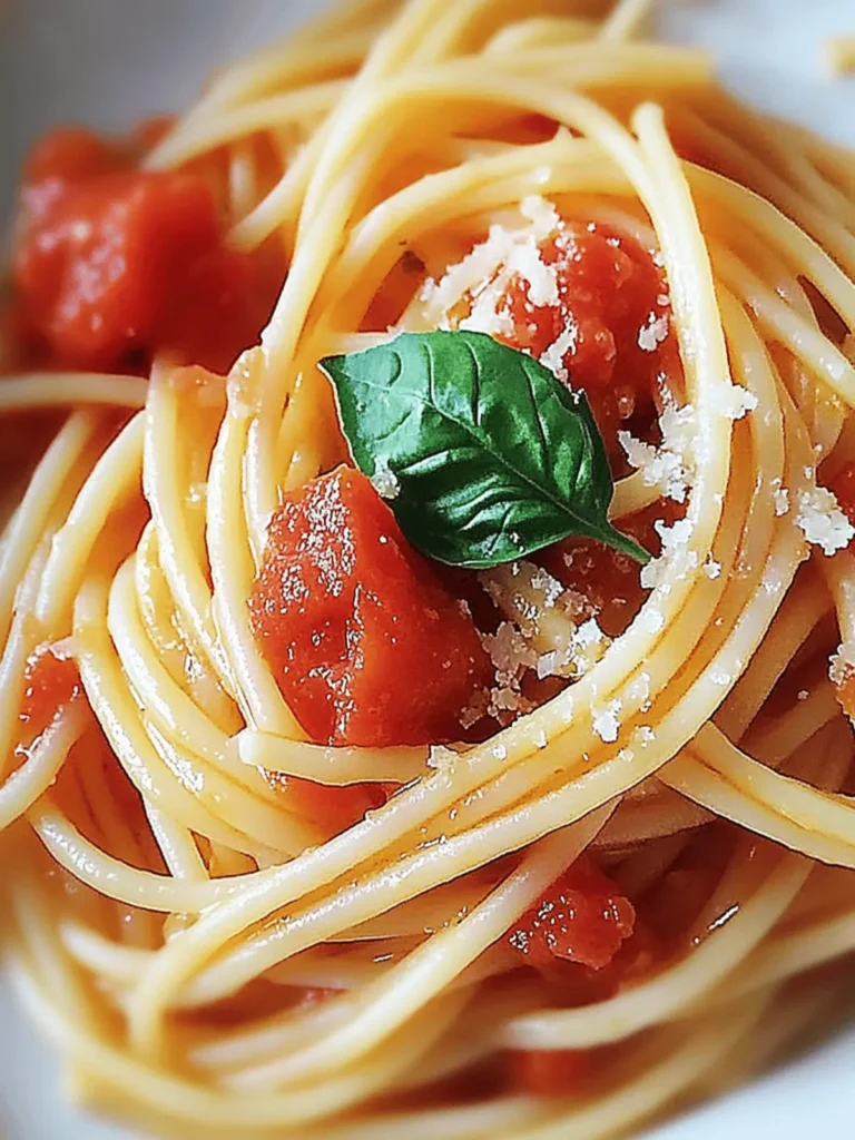 Luscious Pasta Pomodoro: Quick, Fresh Italian Delight 3 Pasta Pomodoro