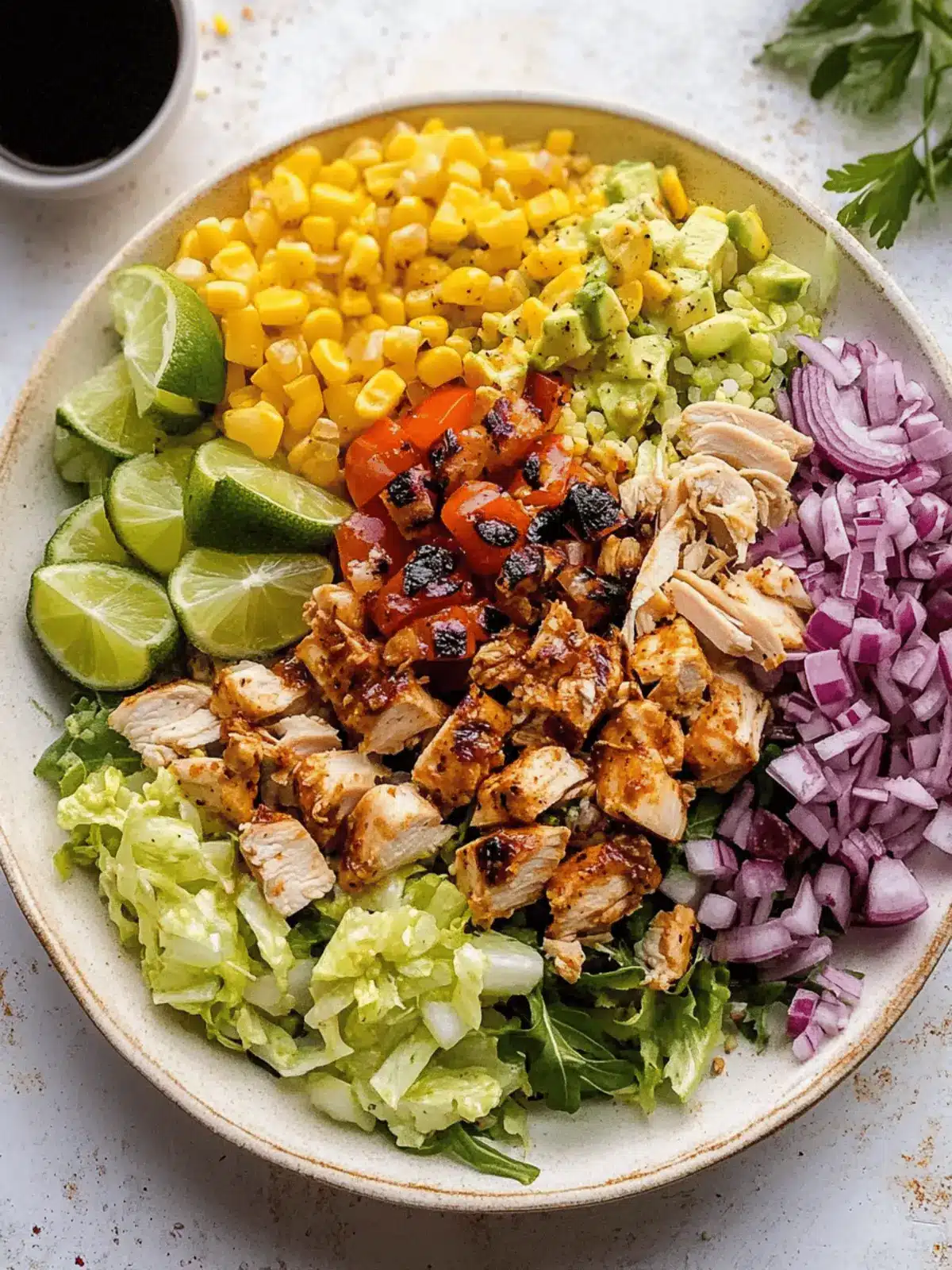 Summer BBQ Chicken Chopped Salad