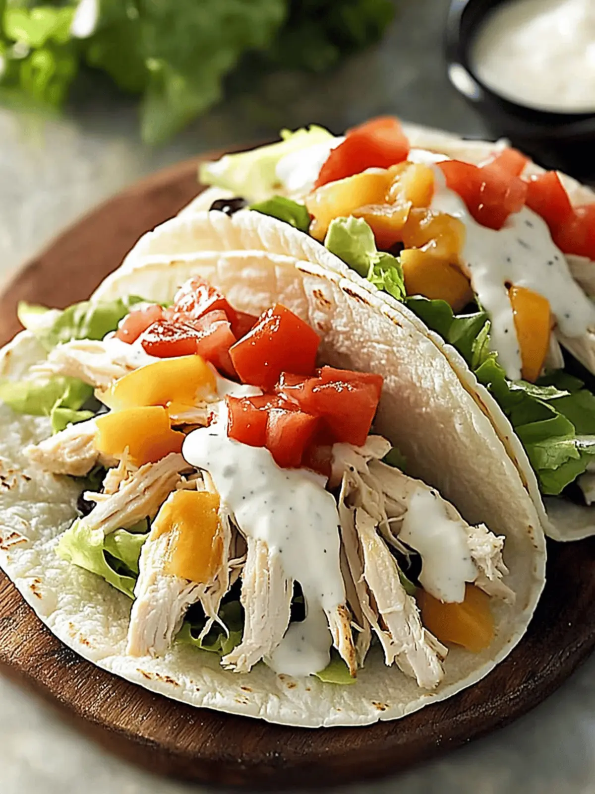 Ranch Chicken Tacos