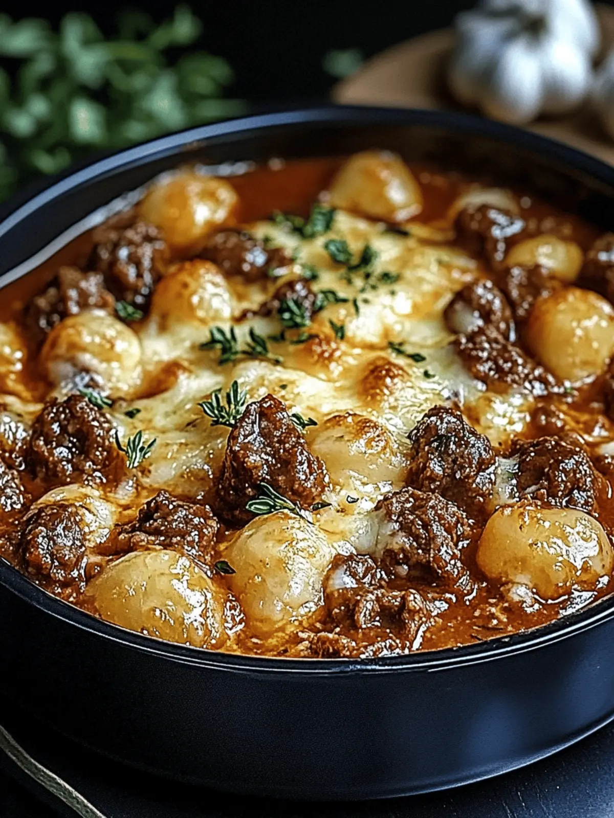 Hearty Angel Beef Casserole with Cheesy Delight