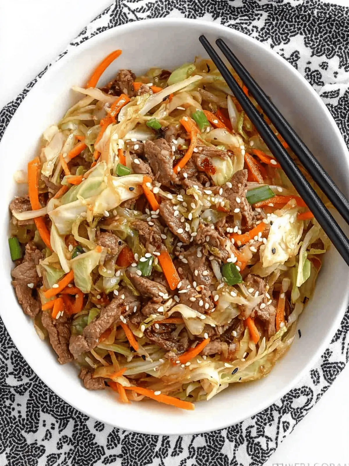 Beef and Cabbage Stir Fry