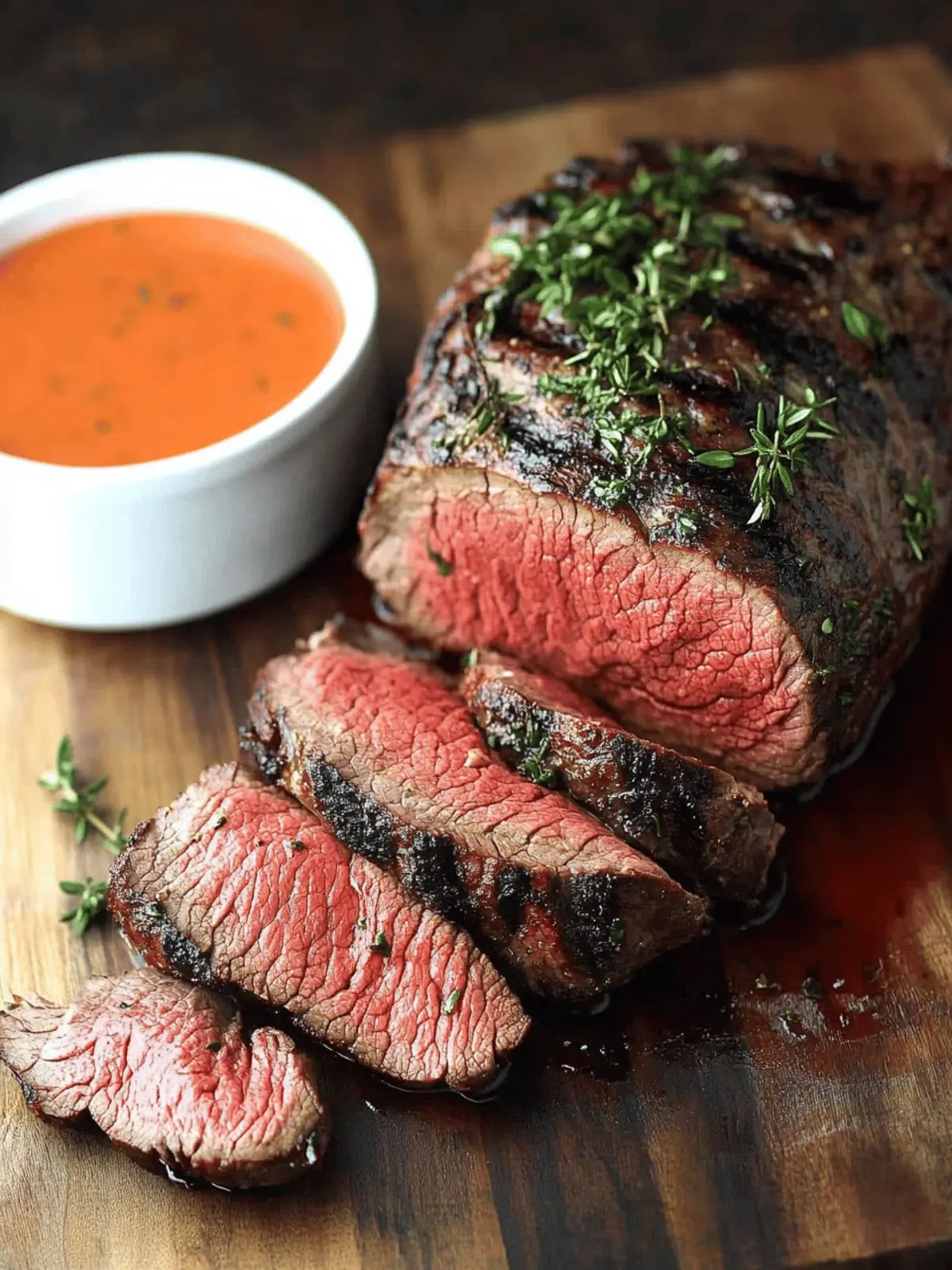 Grilled Beef Tenderloin Roast Recipe with a Fresh Herb Crust